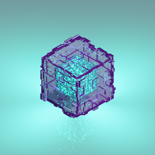 VoxCube Alpha Turquoise-Purple