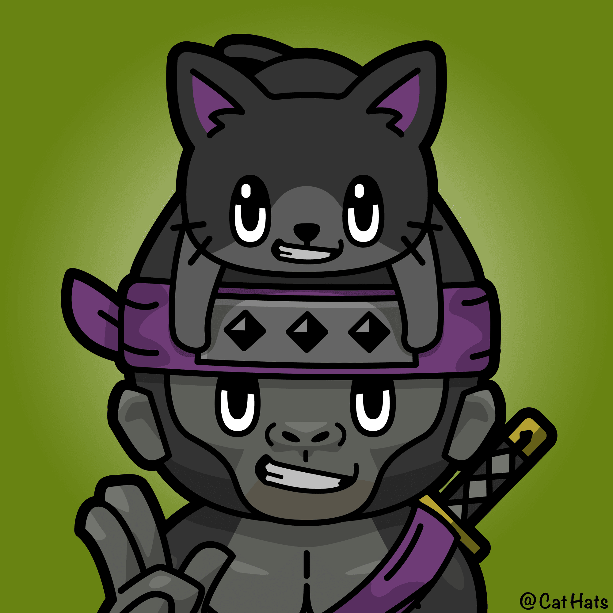 Cat Hats #087 [FanArt]_Crypto Ninja030_Konga - Cat Hats Collection ...