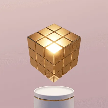Golden Rubik's Cube