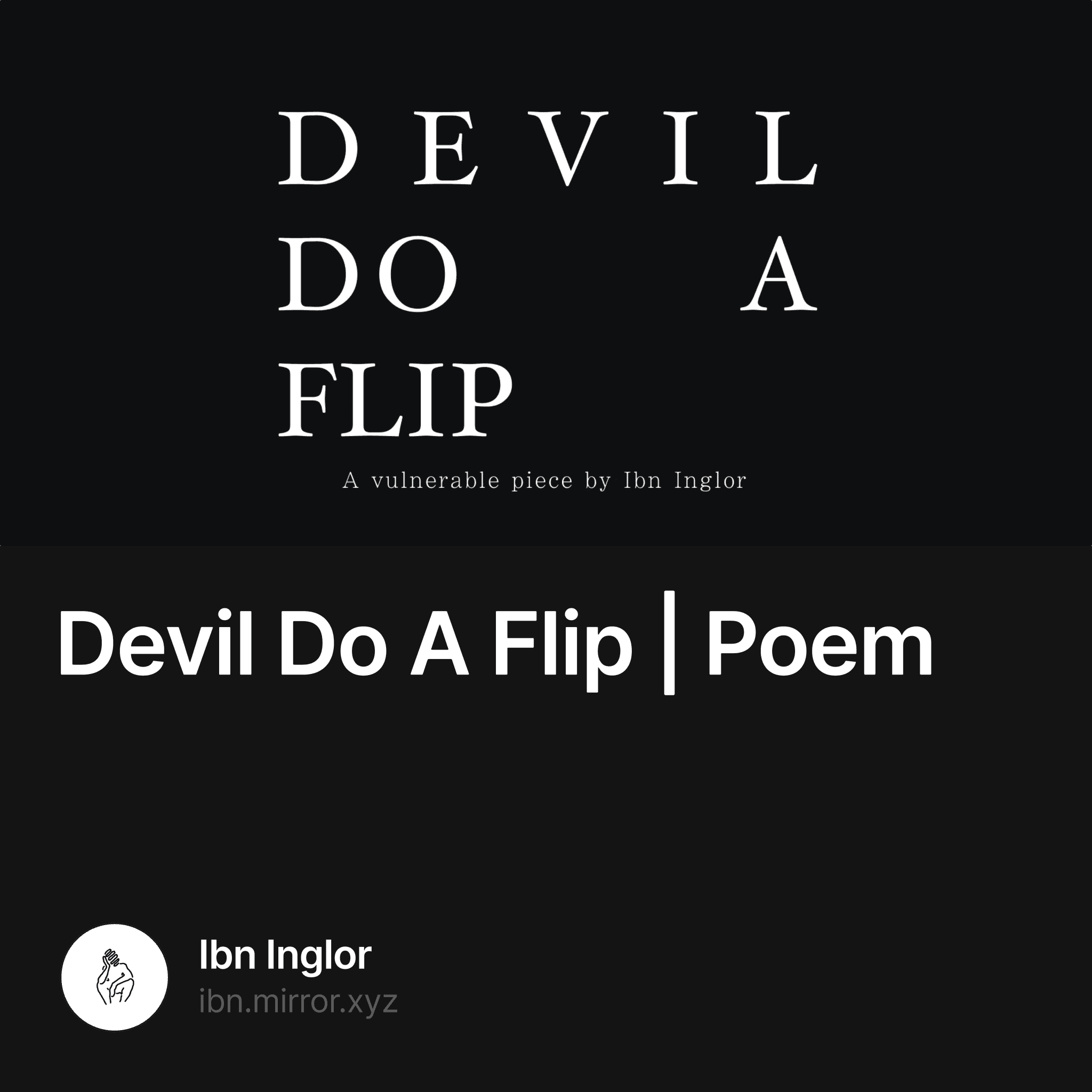 Devil Do A Flip Poem - Collection | OpenSea