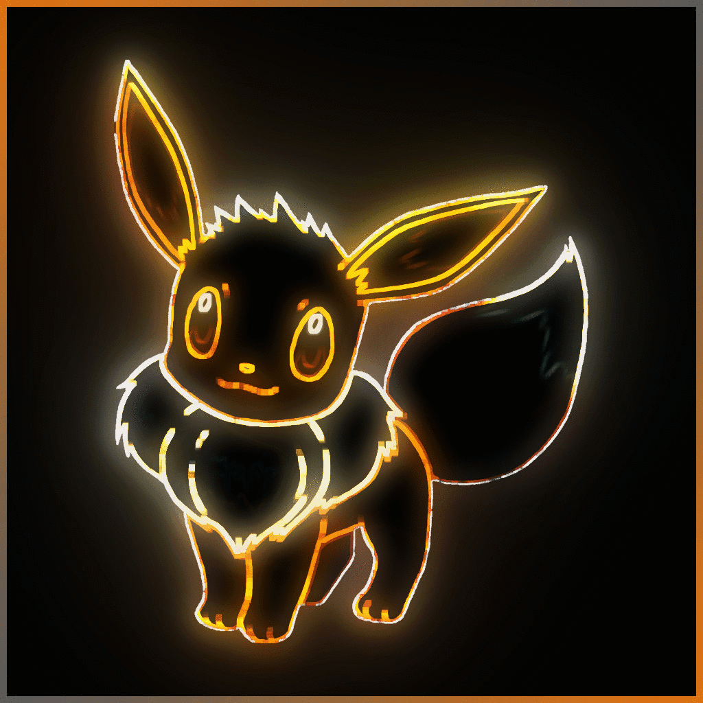 Neon Eevee #133 - Neon Pokemon
