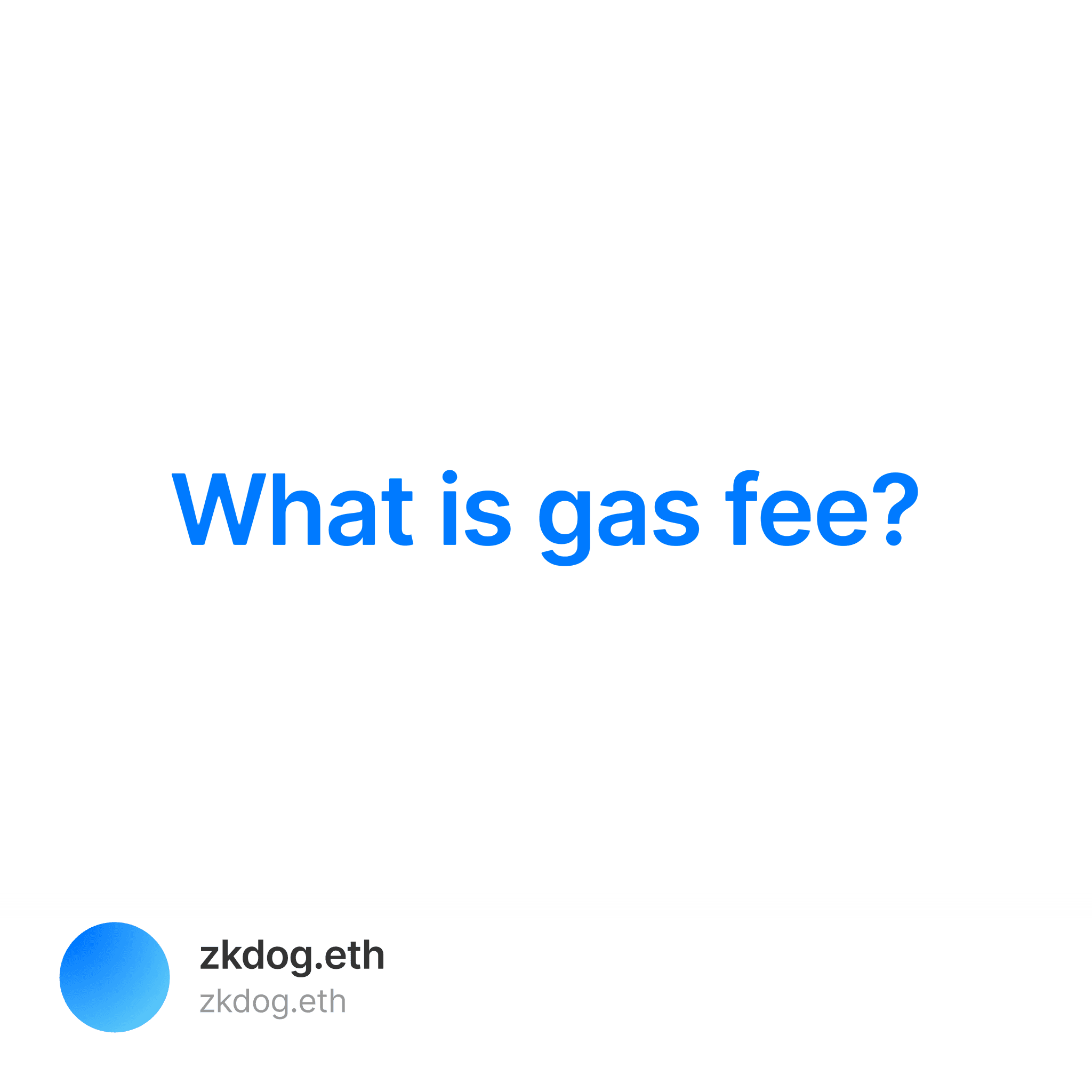 What is gas fee Collection OpenSea