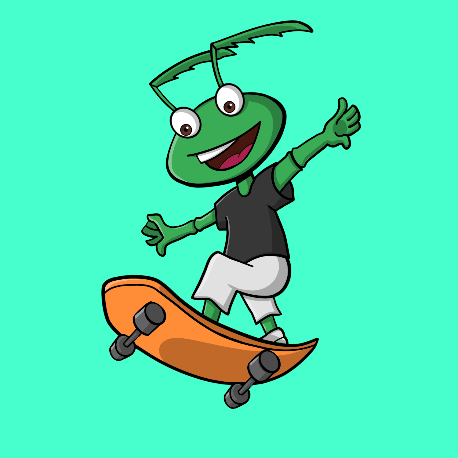 Arthur The Skateboarding Crypto Ant