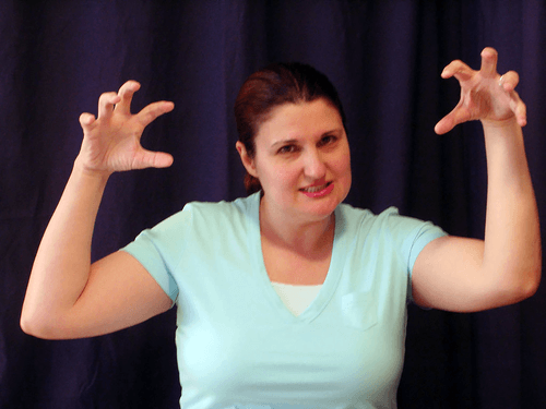 Janna "Monster" in American Sign Language