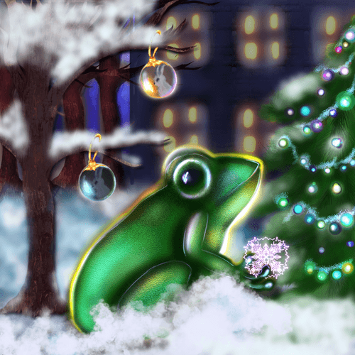 Winter frog