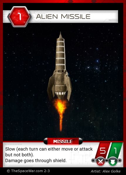 Alien Missile • Card 54 of 102 (Physical Signed Card + NFT)
