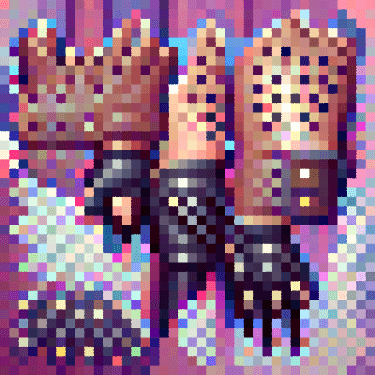 Studded Leather Gloves