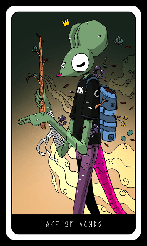 Rosko Sees the Future: Ace of Wands - Color Variant 24