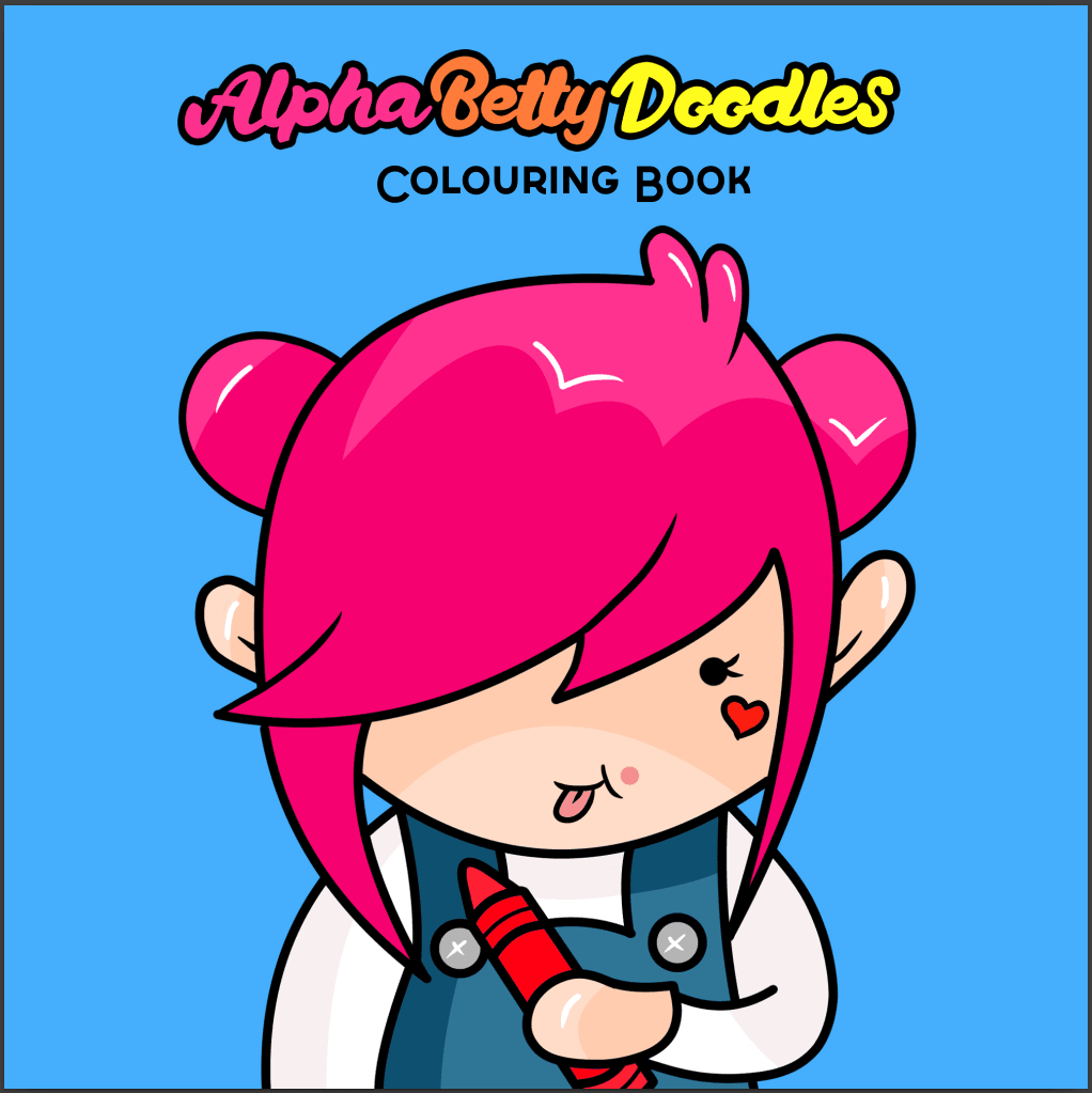 AlphaBetty Doodle Colouring Book