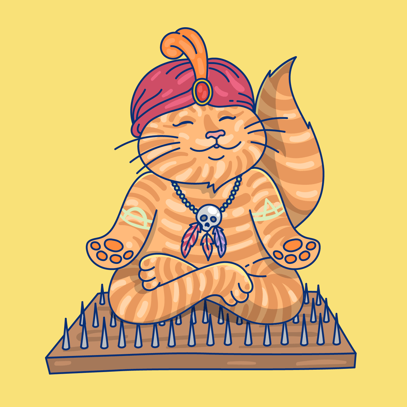 Meditating Cat #6