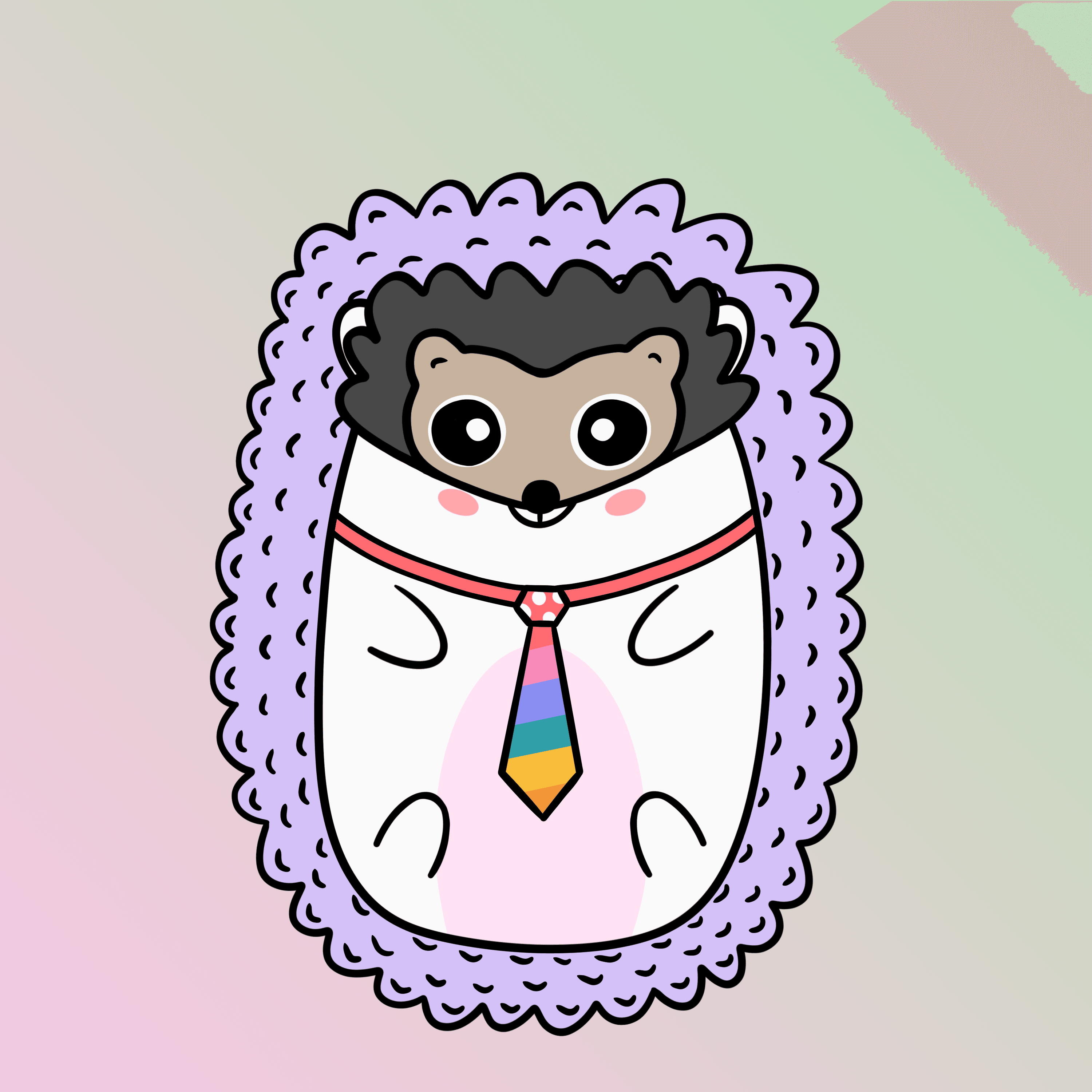 Mini Fluffy Hedgehog #333