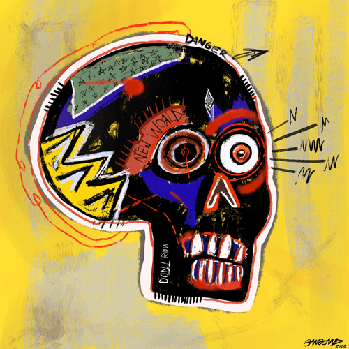 Gangland Skull #336 - "Ready For Battle" - by Eddie Gangland