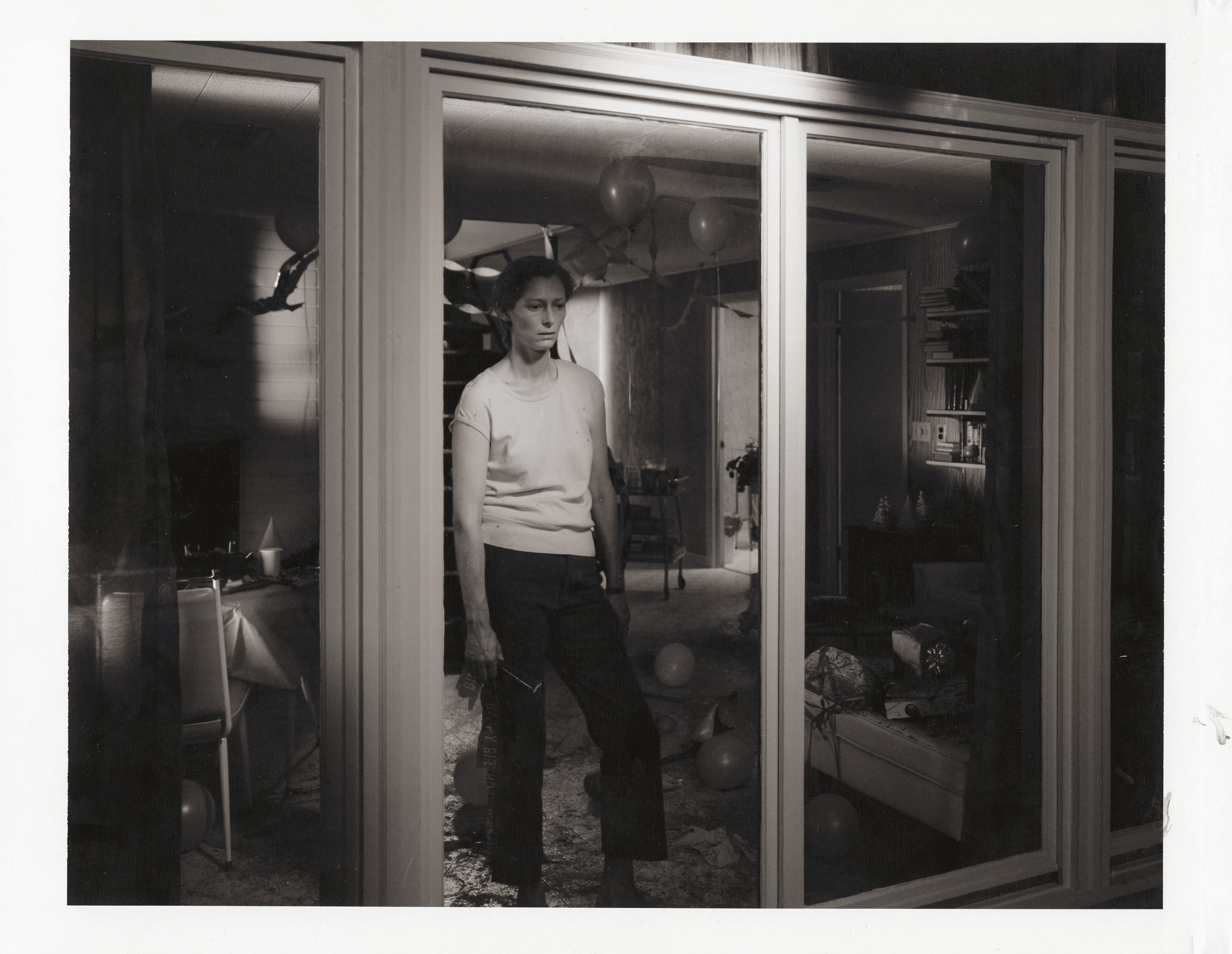 Dream House, 2002, [Tilda Swinton living room] 8 x 10 Black and White Polaroid Study [No. 1]