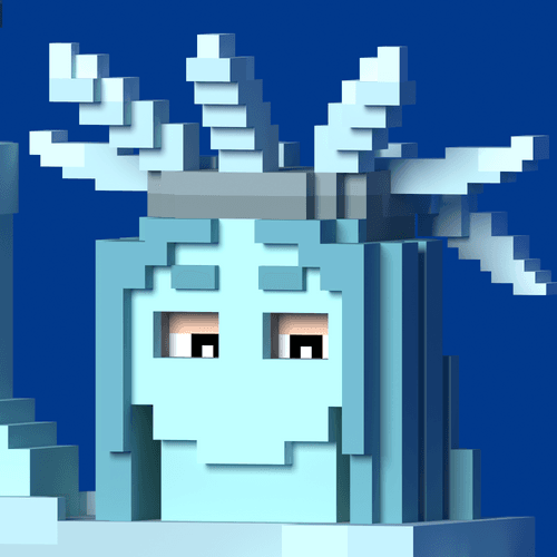 VOXEL COVERED PEOPLE　被り物の女神