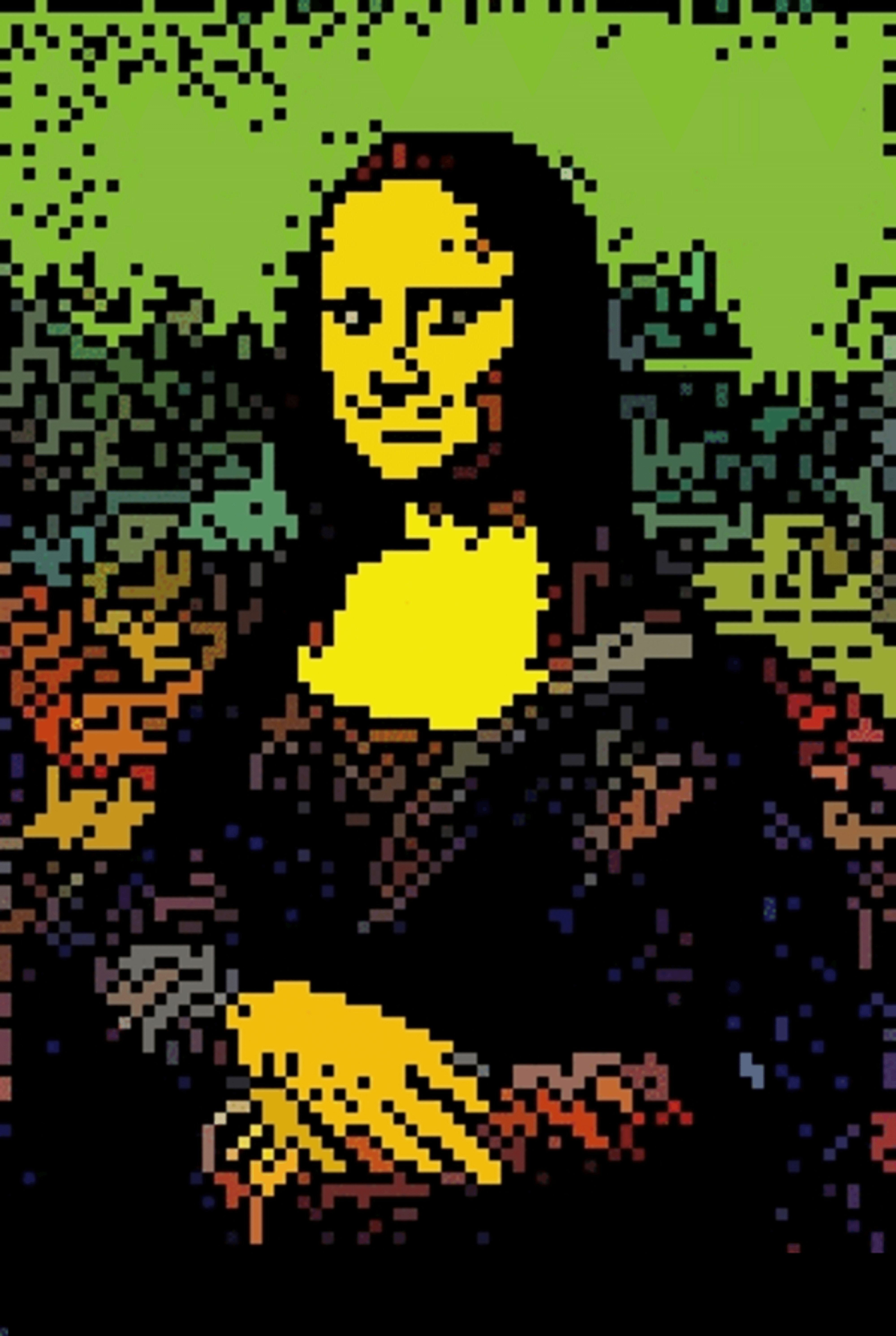 Mona Lisa by 8bit Masters a 1000 Minting Series created by SOLLOG for Polygon Blockchain