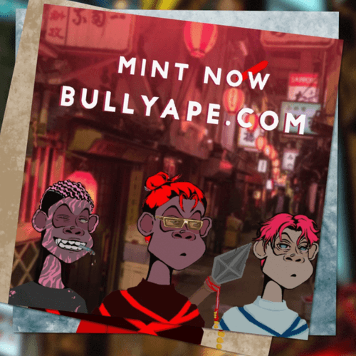 Bully Apes Collection Flyer NFT Genesisas ETHs - m7jHbUyoeF