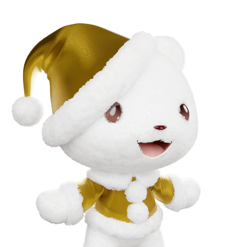 3D LEELEE-Santa-Polar bear-Fluffy-#20531