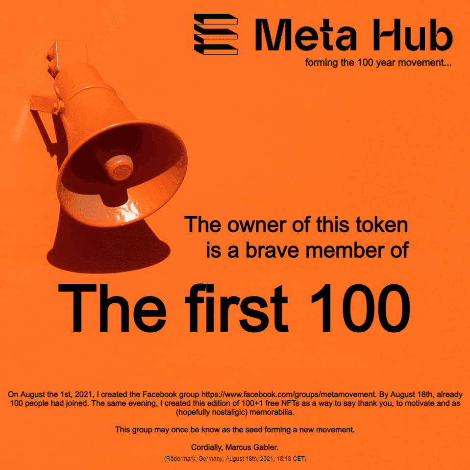 Meta Movement Membership Token #0-100