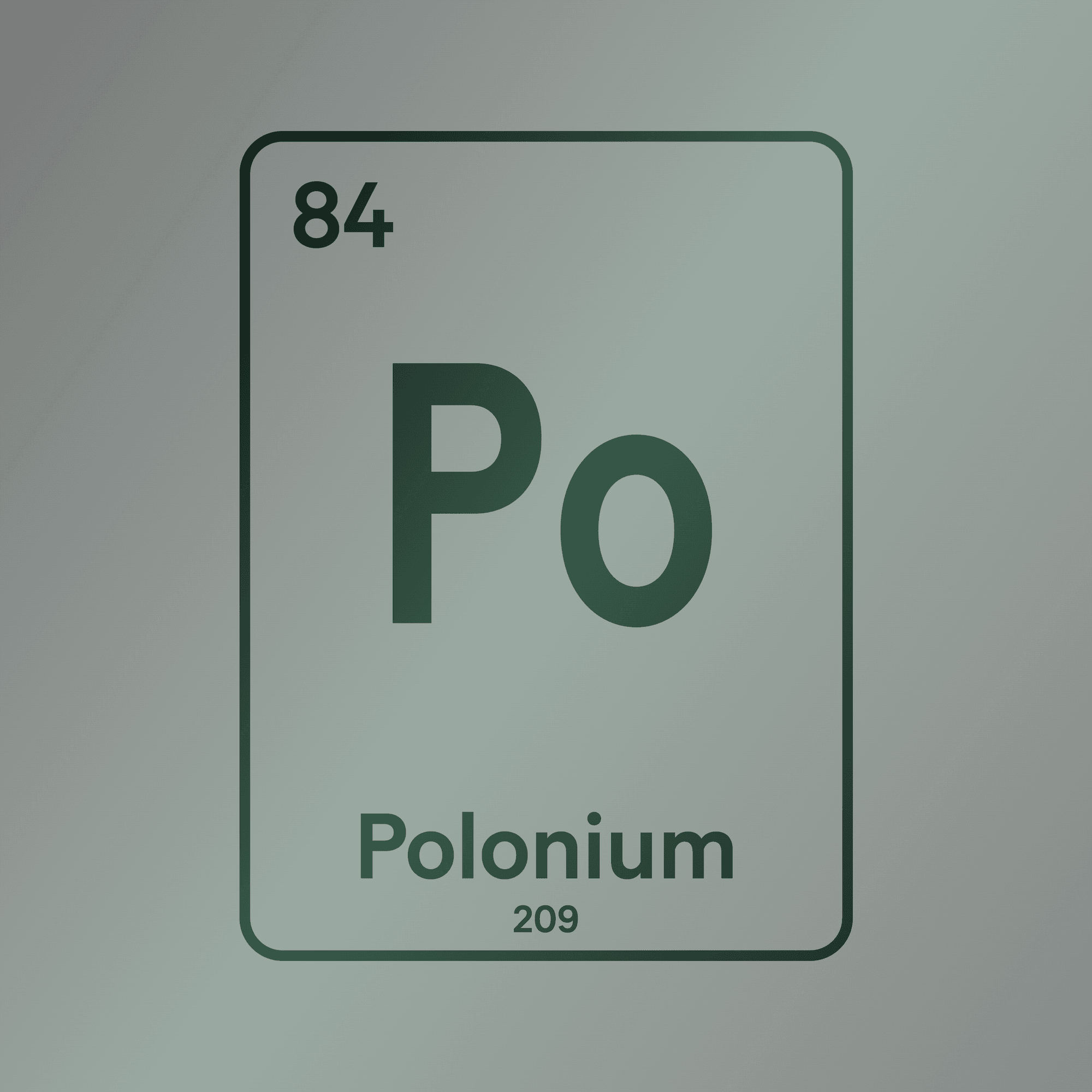 Polonium (84) - The Elements of the Periodic Table | OpenSea