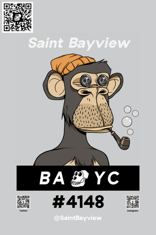 BAD Bubbles BAYC #4148 Saint Bayview