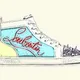 Christian Louboutin Lou Pik Pik Colorblock CryptoKix Edition - old