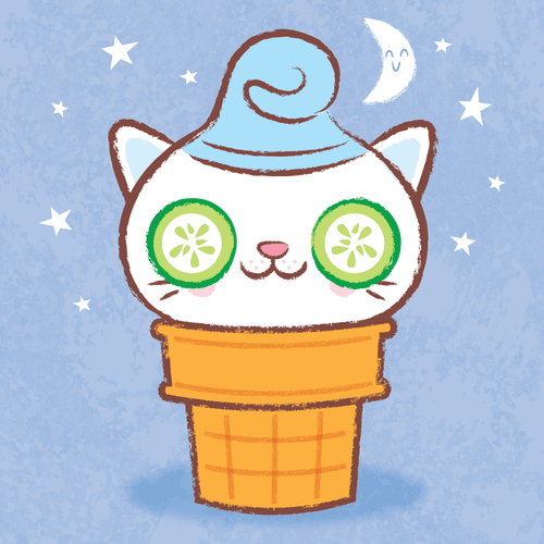 Sleeping Kitty Cone Yumi