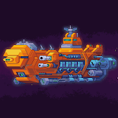888 Genesis Animated Spaceships