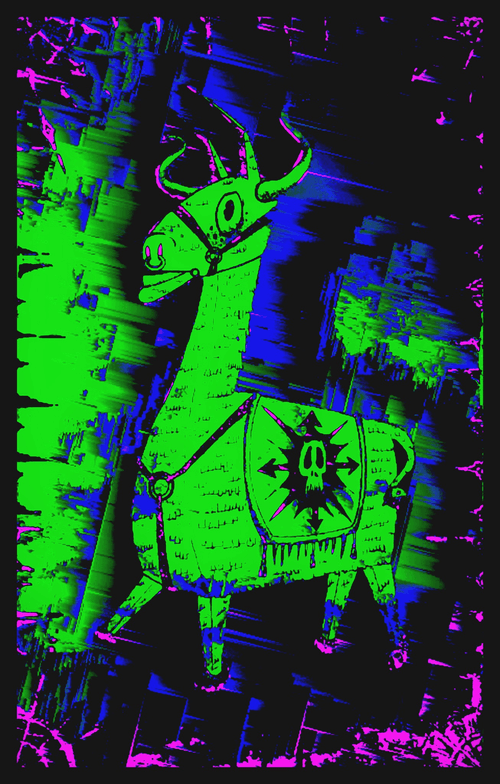 Llama Rama Ooak Card #35 of 50