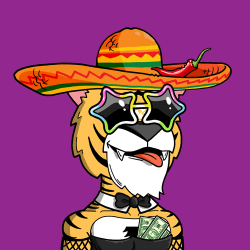 Grouchy Tiger Social Club #1287