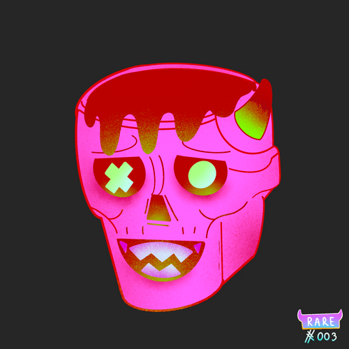 Crypto Skull #6 -rare