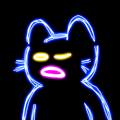 Neon Cat #420