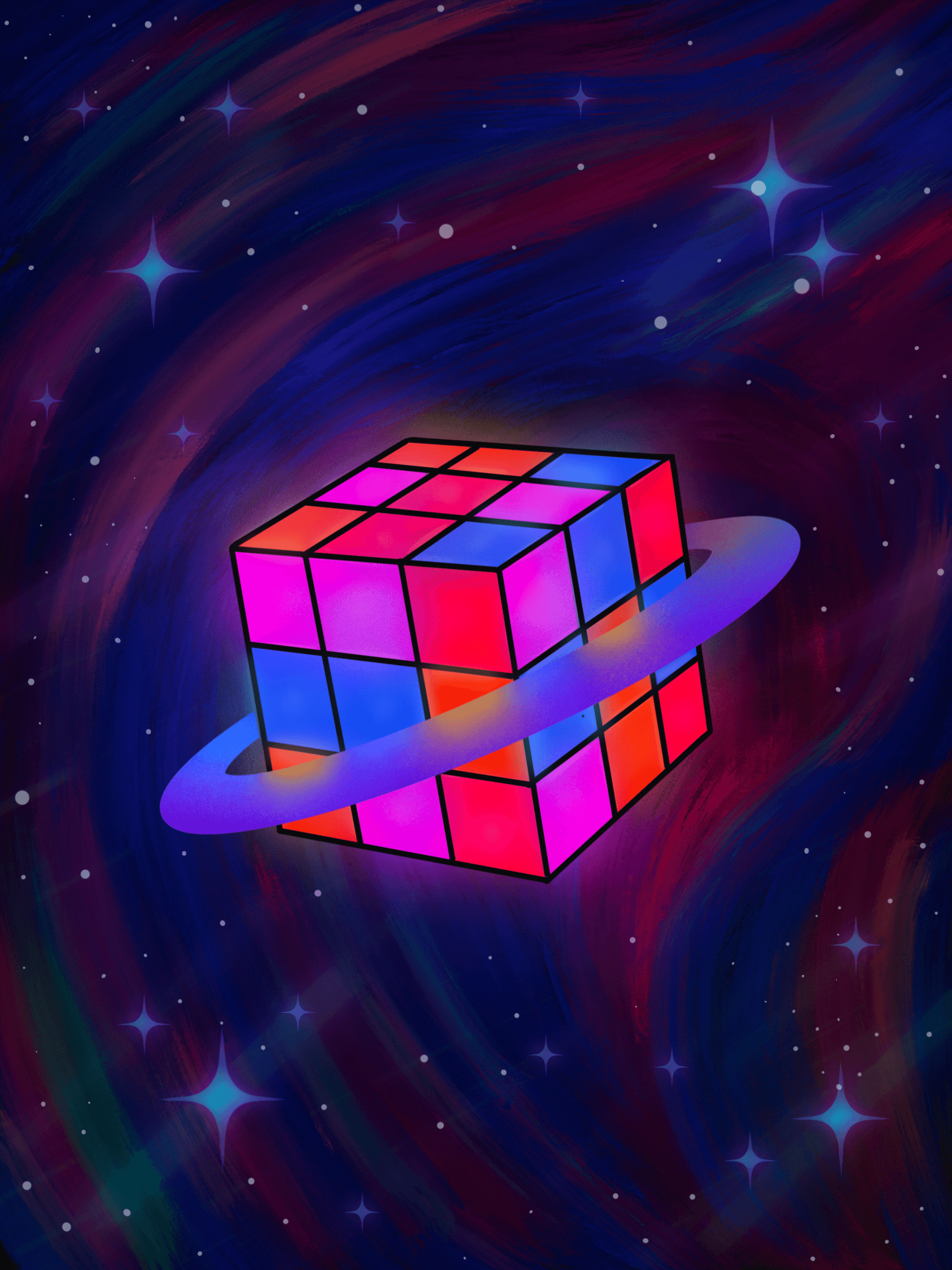 Puzzle Cube Saturn