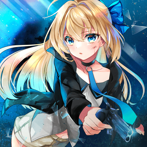 Crypto Blue_mishiro rei_Fan art