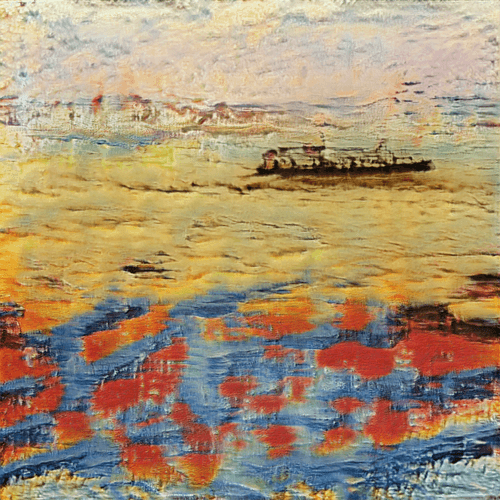 AI imagined painting of the sea #16