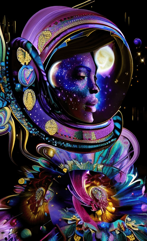 Gothic Futuristic Astronaut #100