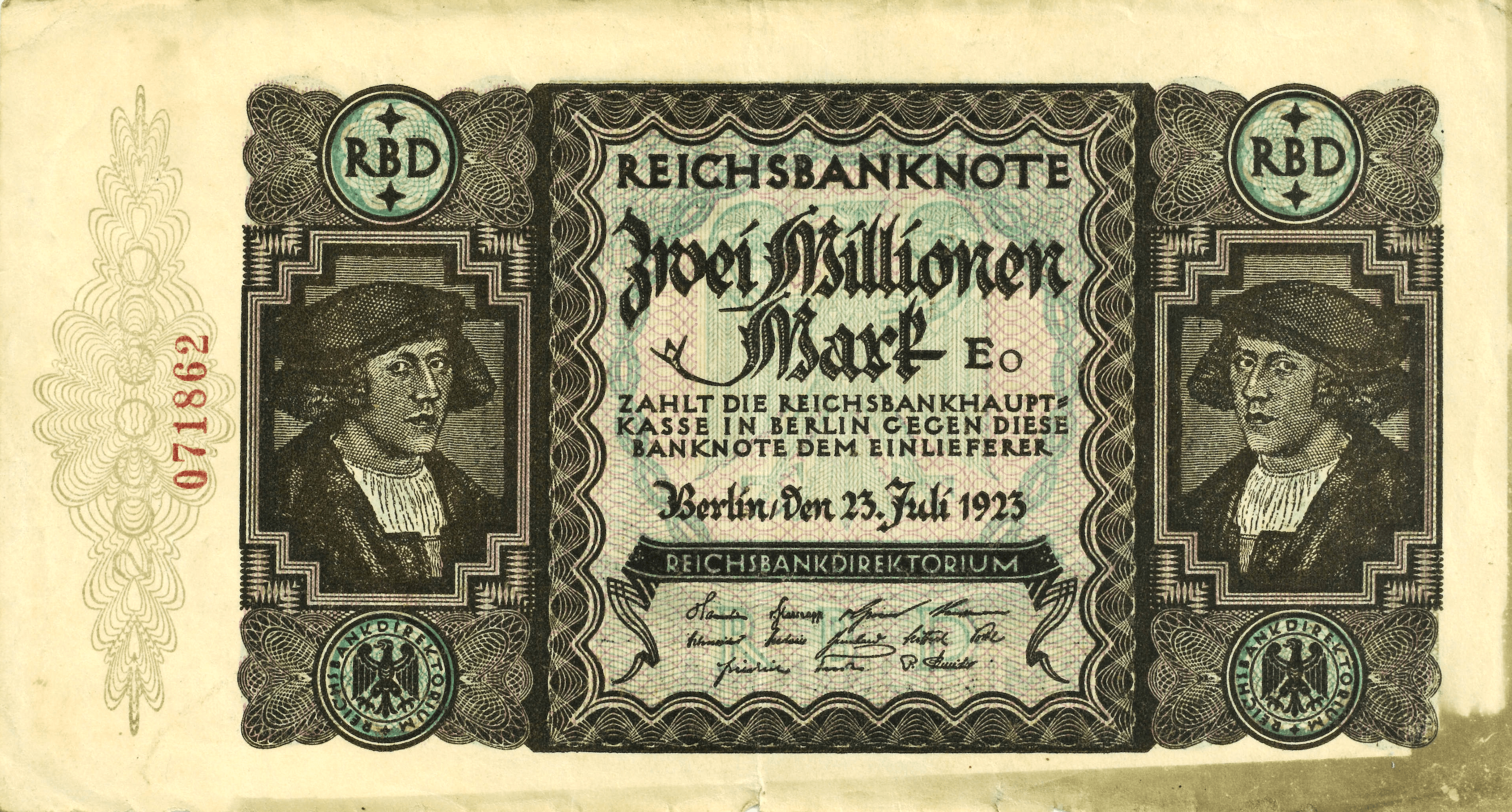 The Reichsbank 2.000.000 Mark Note II