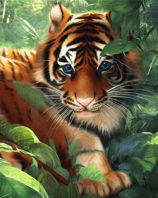 Cute Baby Tiger 007