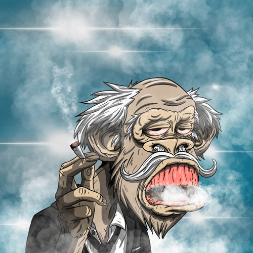 Stoned Grandpa Ape #3356