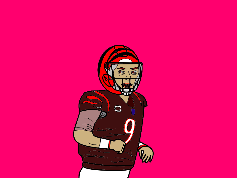 NFL #9 the background is crimson