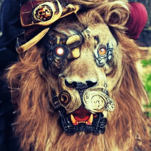 Steampunked #011 - Steampunk Lion
