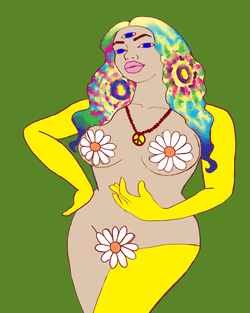 Flower pin up girls collection image