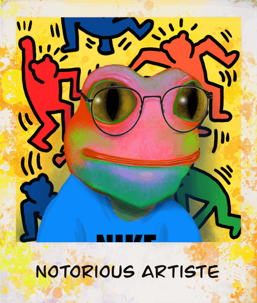 Frogland Notorious Artiste - Croak Haring