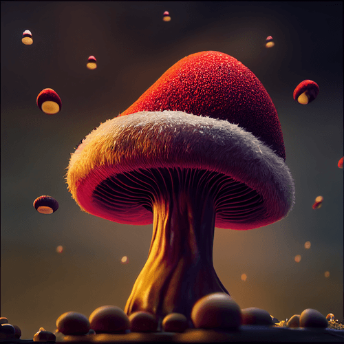 Christmas Mushroom