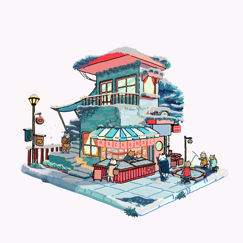 The Cat Haus_Fish Market #14