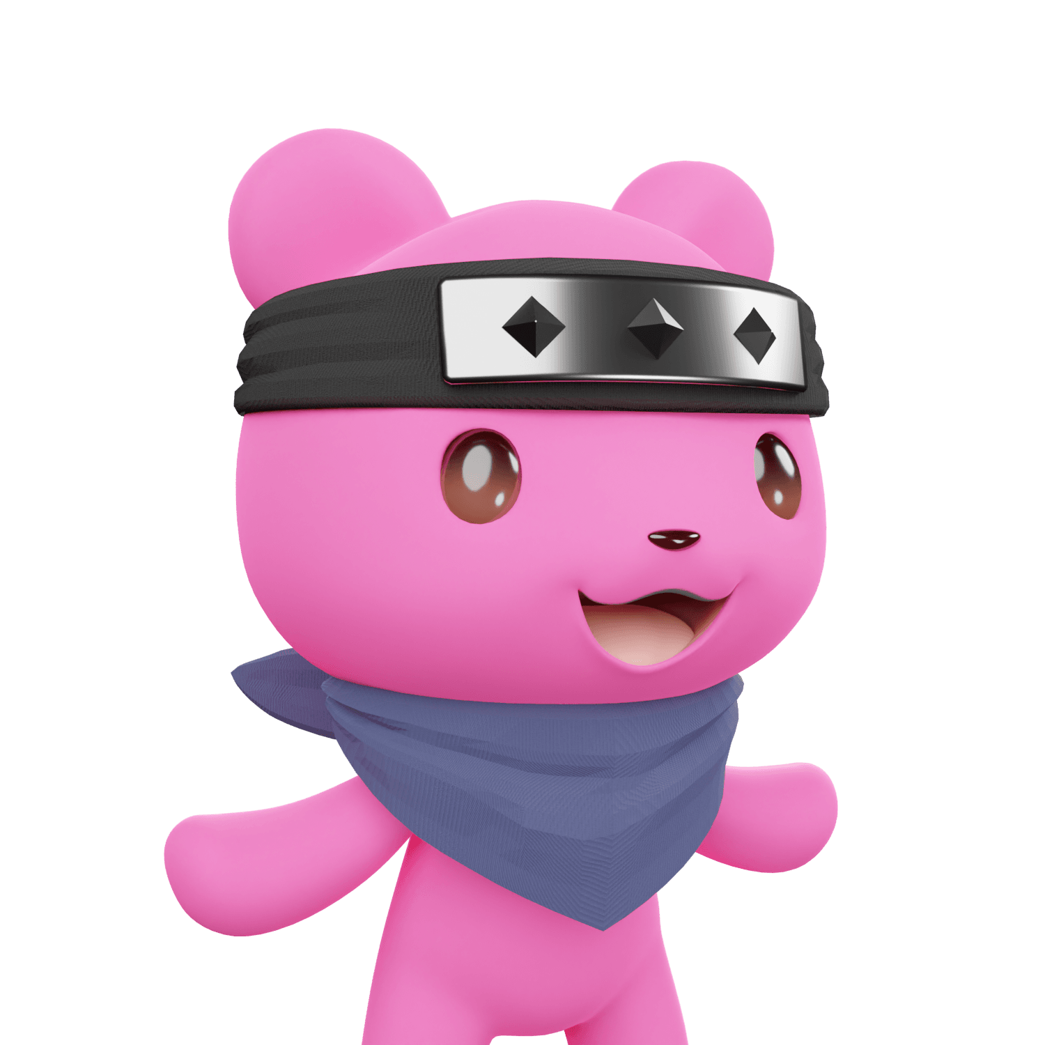 3D LEELEE-Normal-Pink bear-#00423