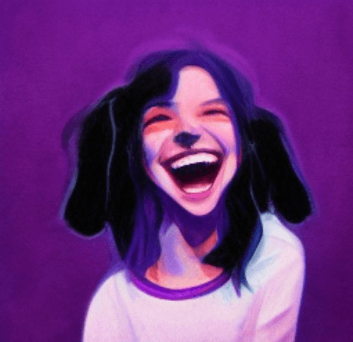 A Girl And Her Dog