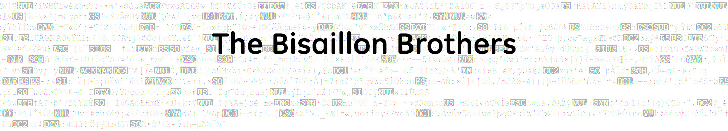 Bisaillon_Brothers 배너