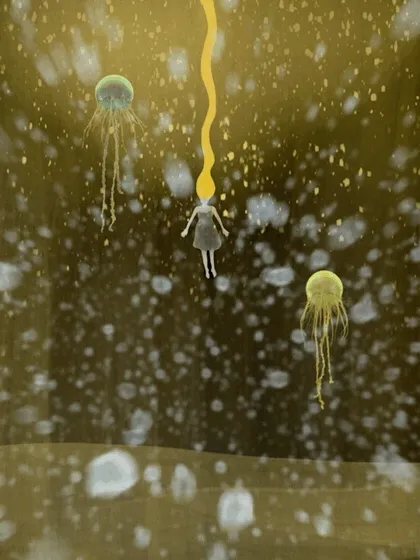 Reality versus Fantasy - Dance with jellyfish