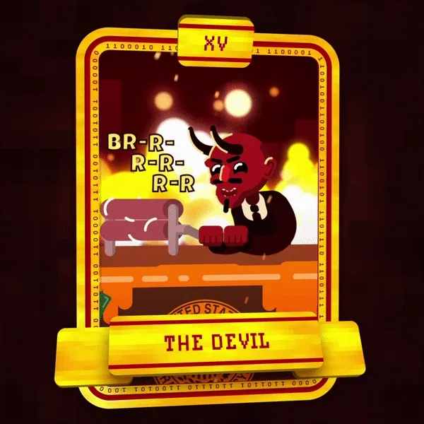 XV – The Devil | Tarot Crypto Cards Collection