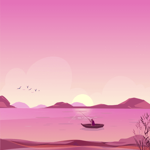 Lonely fisherman